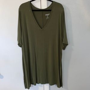 Super Soft Olive Green Tunic by Torrid Size 5 or 28W